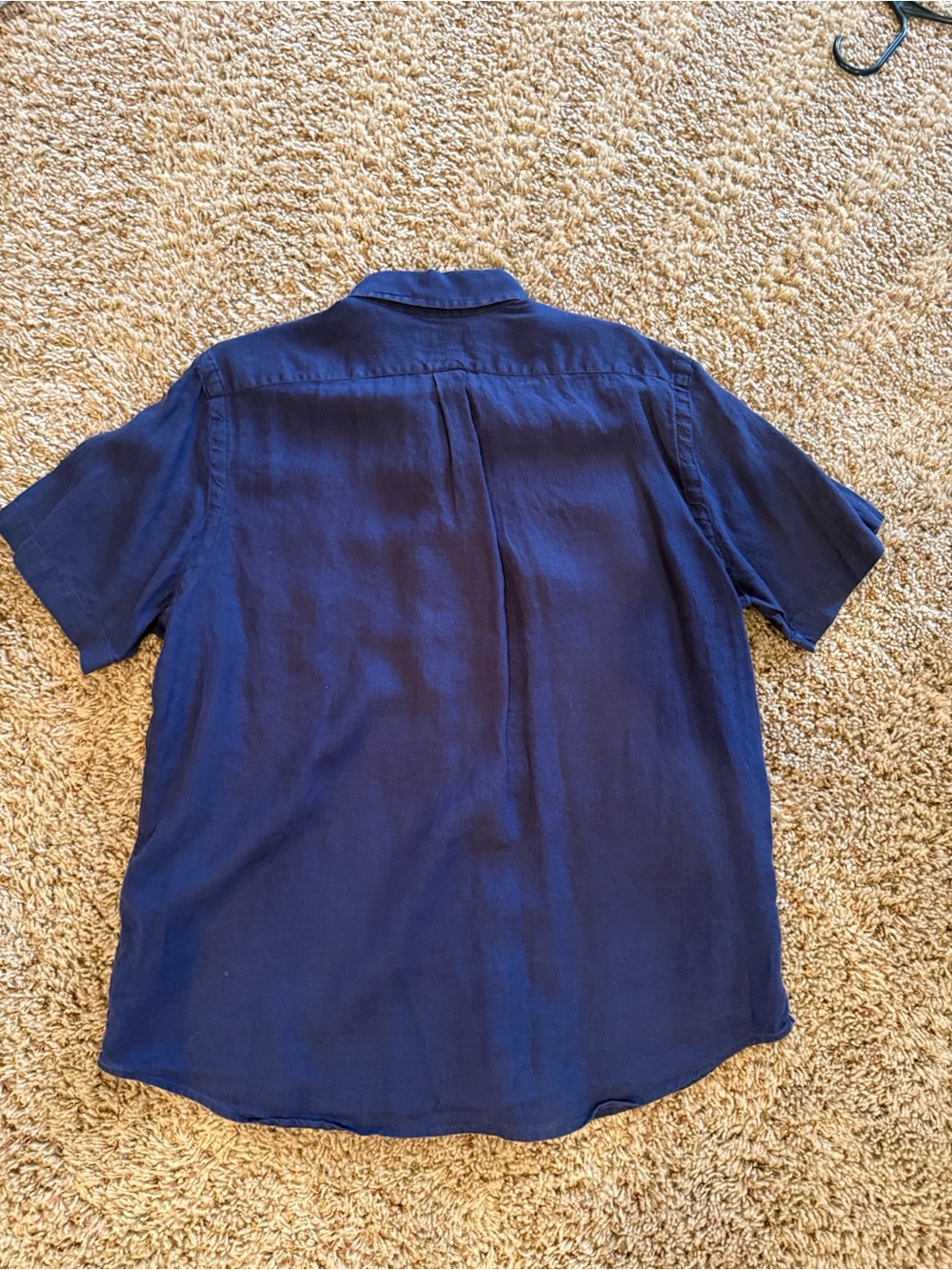 Polo by Ralph Lauren Navy Short-Sleeve Button-Down Shirt with Logo - Picture 3 of 3